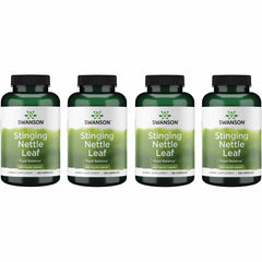 Swanson Stinging Nettle Leaf capsules bottle for urinary and respiratory support.