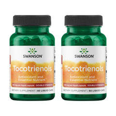 Swanson Strength Tocotrienols bottle cap, easy-to-swallow capsules.