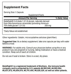 Swanson ULT BETARIGHT Beta Glucan bottle back label with ingredients.