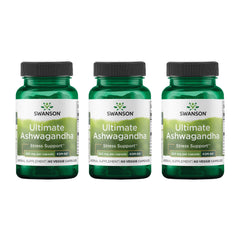 Swanson Ultimate Ashwagandha KSM-66 bottle for stress support and calm