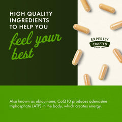 Swanson Ultra CoQ10 200 mg capsule close-up for energy and vitality