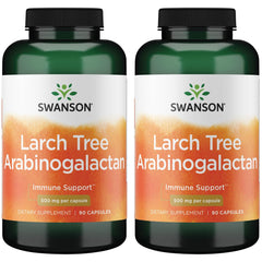 Swanson Ultra Larch Arabinogalactan 500 mg capsules for daily immune support.
