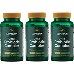 Swanson Ultra Probiotic Complex front view bottle ready for daily digestive balance