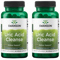 Swanson Uric Acid Cleanse bottle front highlighting kidney support formula.