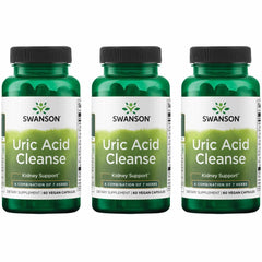 Swanson Uric Acid Cleanse bottle front highlighting herbal blend for kidney support.