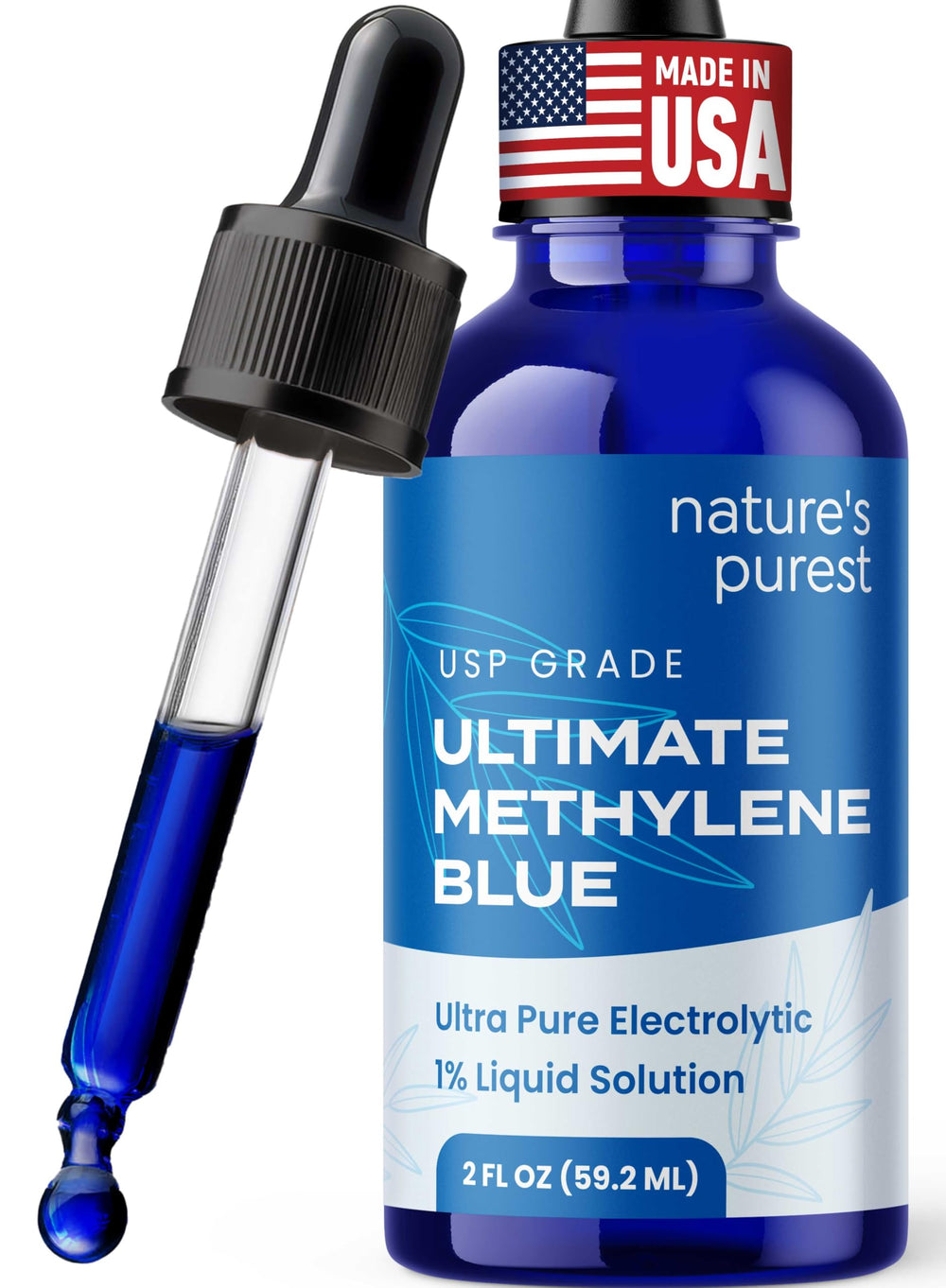 Sweat & Soul Methylene Blue 1% bottle front for precise dosing and storage.