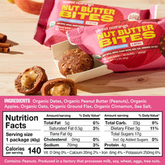 Close-up of Sweet Nothings Apple Cinnamon Nut Butter Bites ingredients
