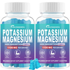 Swiss Bioenergetics potassium citrate gummies blueberry bottle for daily electrolyte support