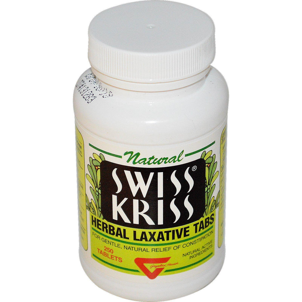 Swiss Kriss Tabs 250 pack shot showing triple value packaging for easy dosing.