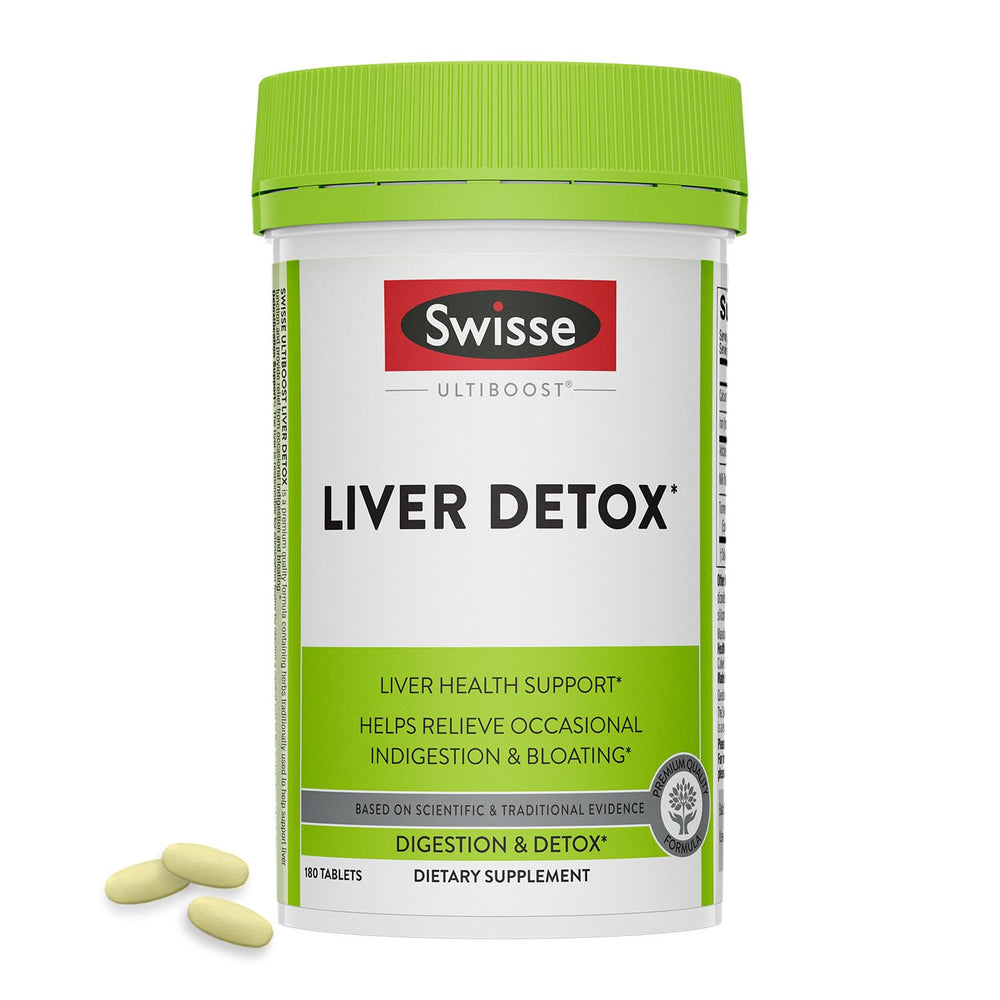 Swisse Milk Thistle Liver Detox bottle showing liver support label