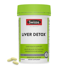 Swisse Milk Thistle Liver Detox bottle showing liver support label