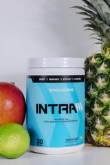Swolverine Intra transparent label with ingredients panel.