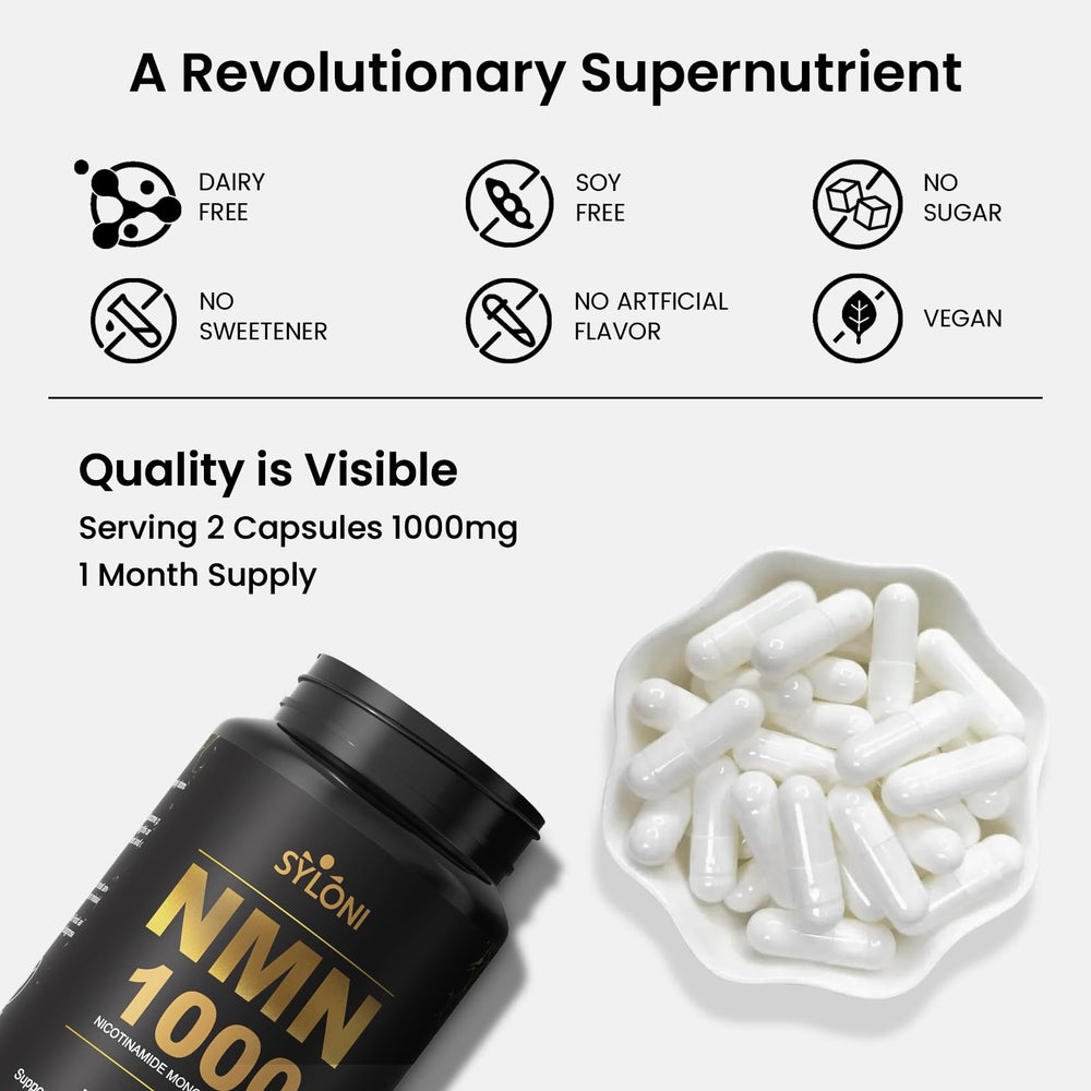 Syloni NMN with BioPerine absorption concept visual