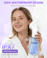 Sylvanthos Y-shaped nozzle concentrates flow for deeper cleaning.