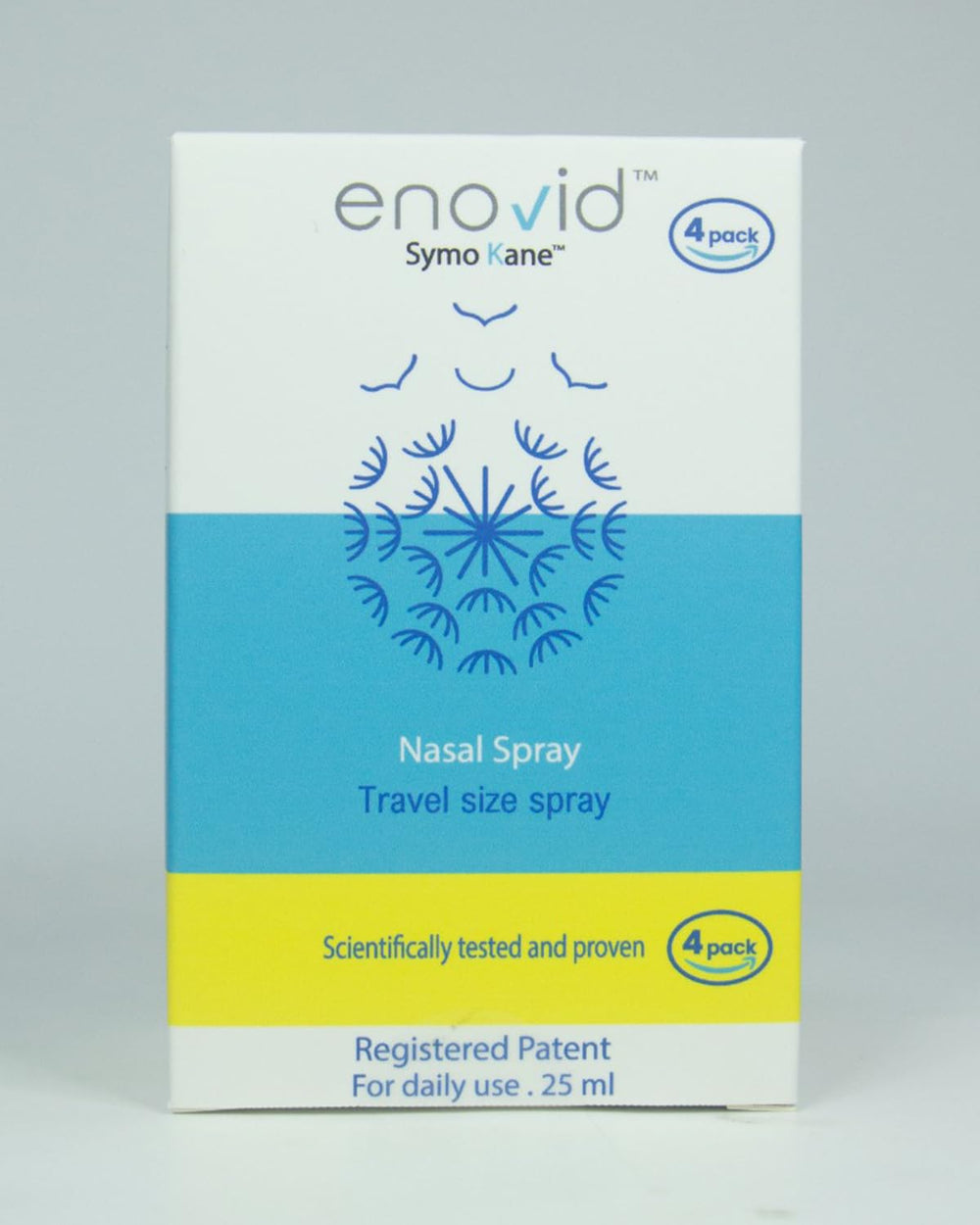 Symo Kane Enovid nasal spray box-pack for multi-pack savings.