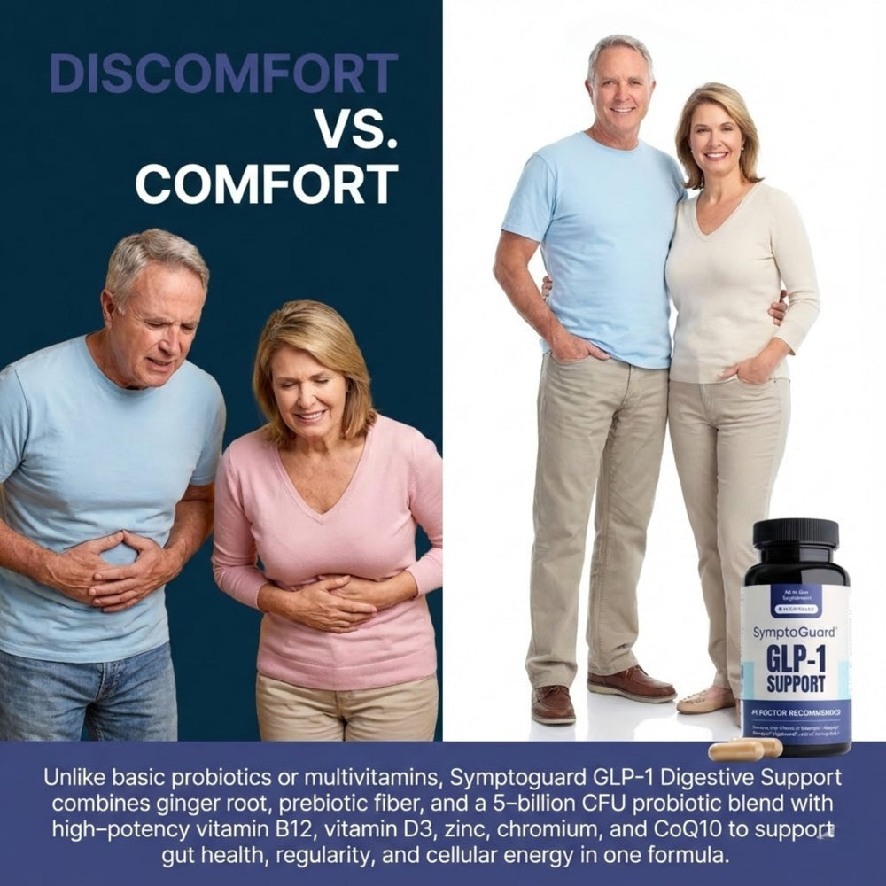 SymptoGuard GLP-1 blend of prebiotics for gut balance after meals