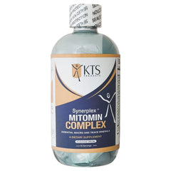 Synerplex MitoMin bottle closeup for easy daily mineral support.