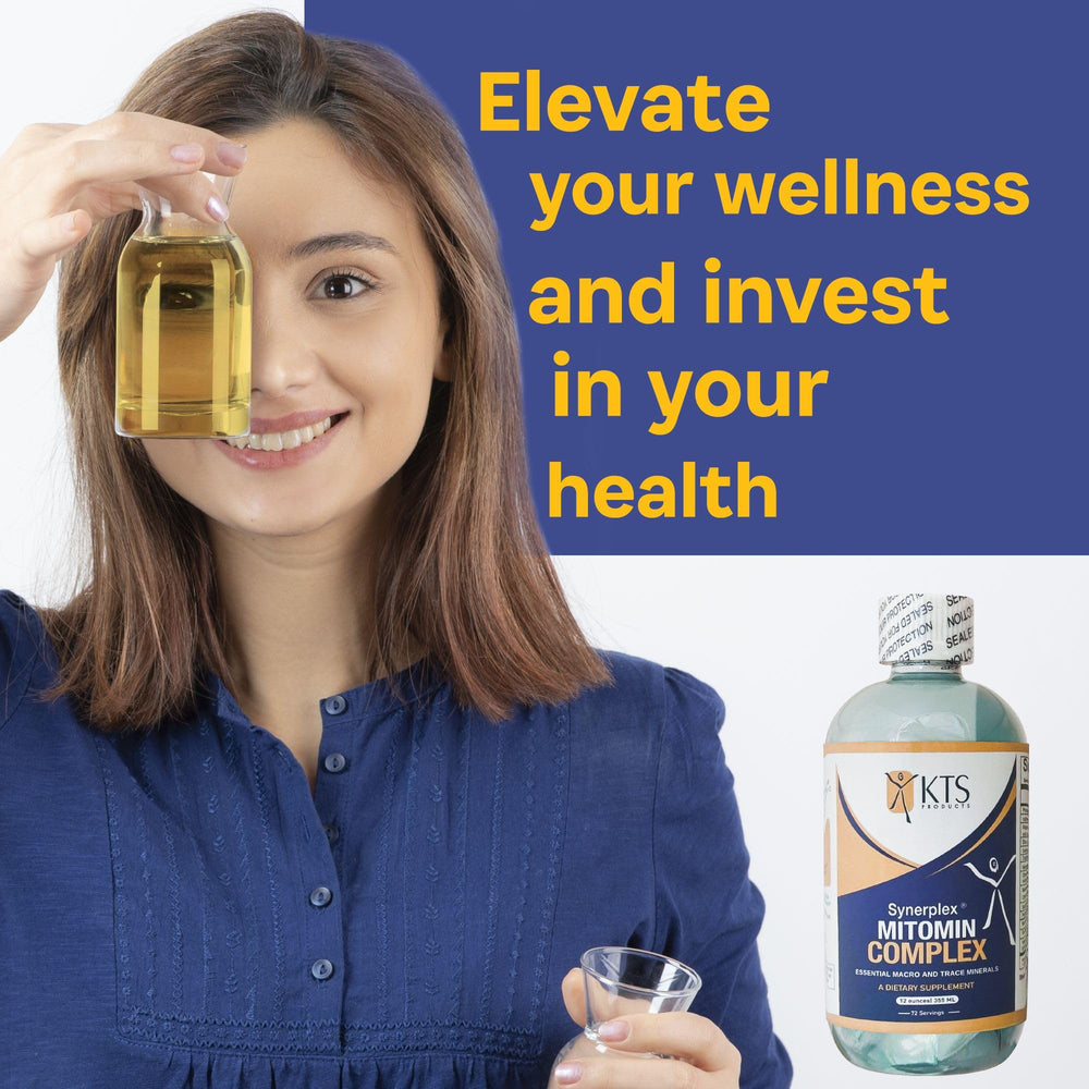 Synerplex MitoMin packaging front highlights convenience and portability.