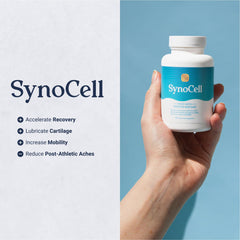 Synocell two-pack joint supplement box, convenient for ongoing use.