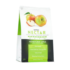 Pouring Syntrax Nectar Honeycrisp Apple into a glass for a refreshing shake.