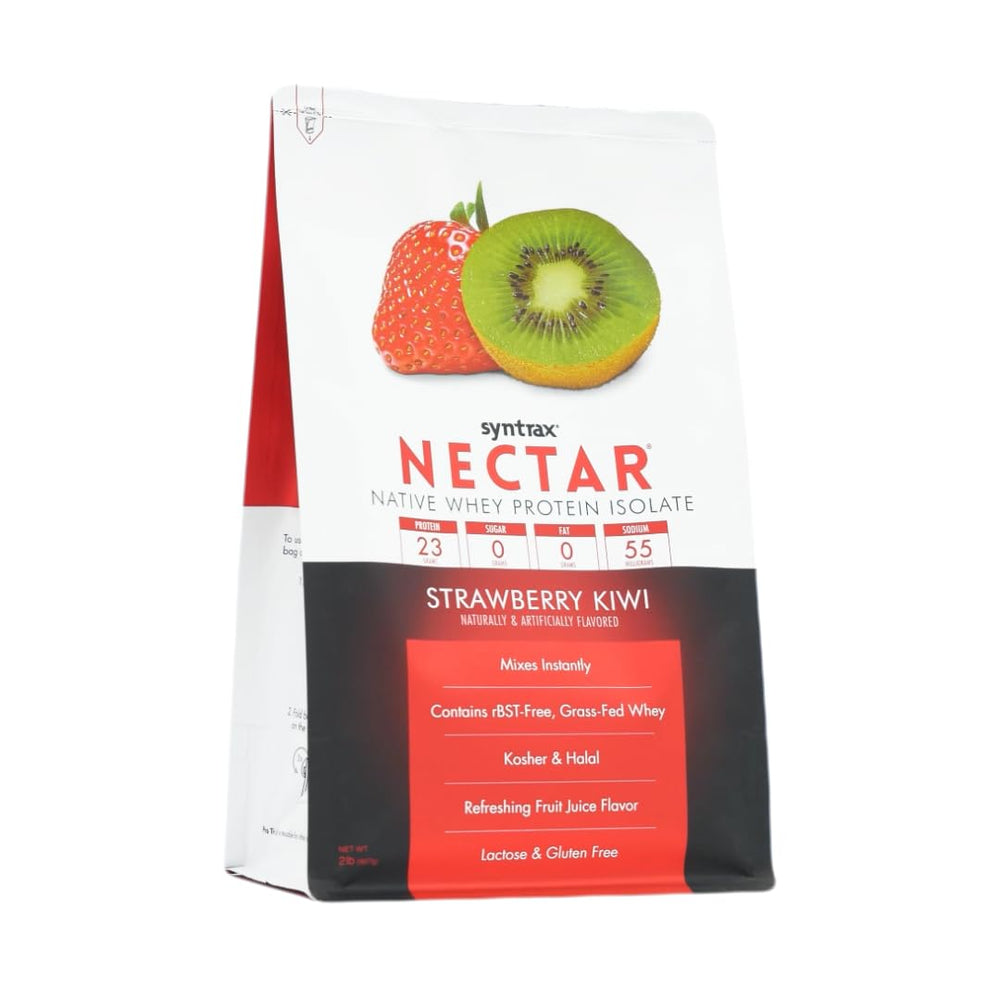 Syntrax Nectar strawberry-kiwi shaker demonstrates quick-mix convenience for busy days.