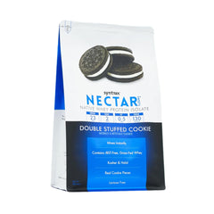 Syntrax Nectar Sweets real cookie pieces visible in a tasty shake