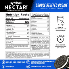 Syntrax Nectar Sweets shake in glass showing smooth texture