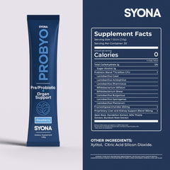 SYONA PROBYO 30-stick packs support a simple daily probiotic routine.