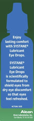 Close-up of Systane dropper tip for controlled application.