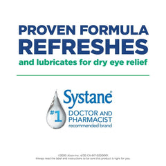 Systane label close-up highlighting packaging and product identity.