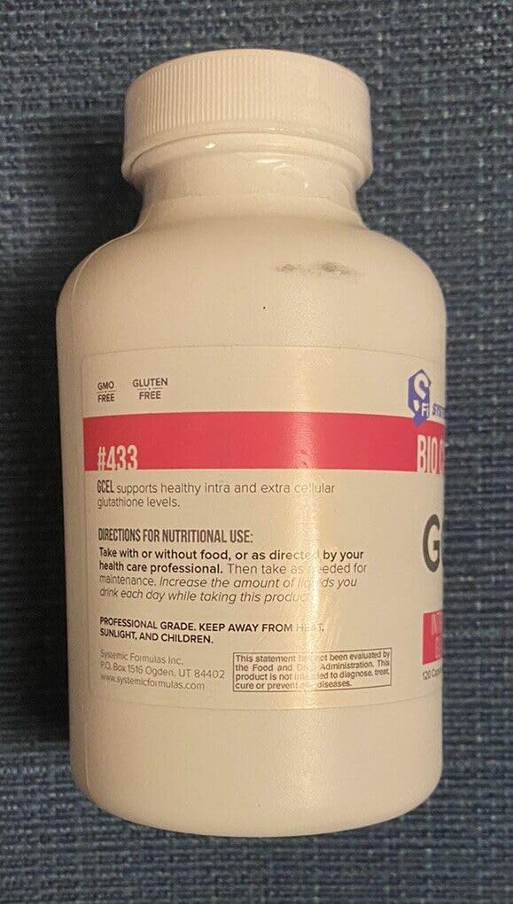 GCEL label close-up featuring master antioxidant concept for cellular health.