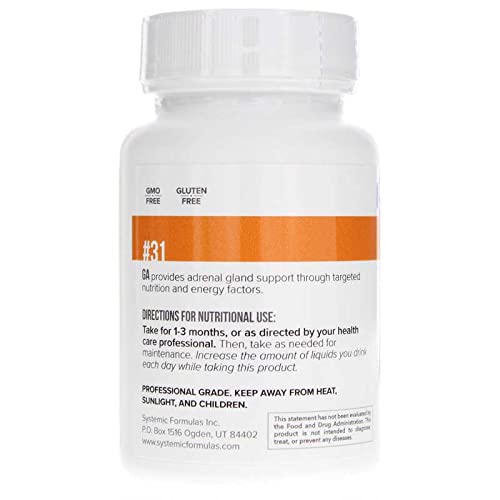 Systemic Formulas Ga Adrenal supplement scene promotes lifestyle-friendly health support.
