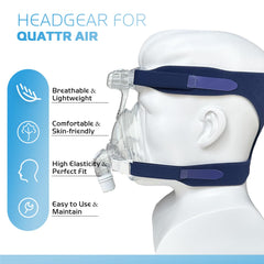 SyunsXoon breathable CPAP headband reduces pressure points for long-term wear.