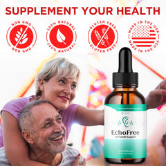 Syvor Echo Free Drops packaging front emphasizes 3-pack, easy storage.