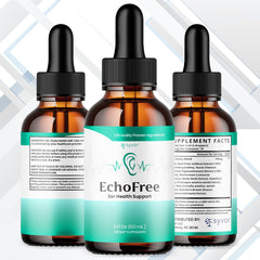 Syvor Echo Free Drops use scenario on desk promotes daily wellness routine.