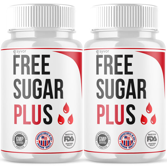 Syvor Free Sugar Plus bottle front view showing daily wellness support