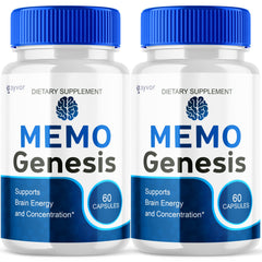 Syvor MemoGenesis bottle-front view showing daily focus and energy support.