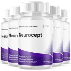 Syvor Neurocept bottle and label, ideal for daily brain support during busy days.