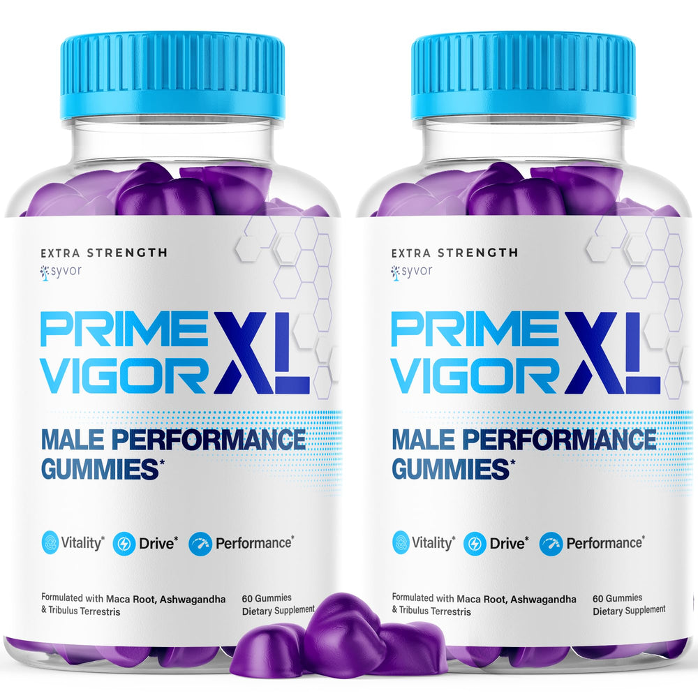 Syvor Prime Vigor XL gummies pack front for daily vitality support.