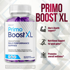 Syvor Primo Boost XL natural ingredients list indicating clean wellness ingredients.