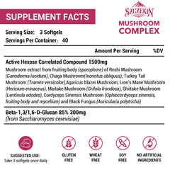 SZCZEKIN eight mushroom blend highlights immune health and daily vitality