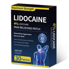 SZLGANG 4% Lidocaine patch pack front view for long-lasting relief