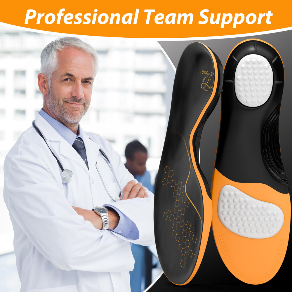 TAEPUSR plantar fasciitis insoles fit work boots for reliable arch support