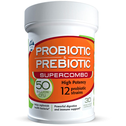 TAIGASEA probiotic bottle highlights high-potency gut support.