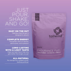 Tailwind Endurance Fuel being poured into water for smooth energy during workouts.