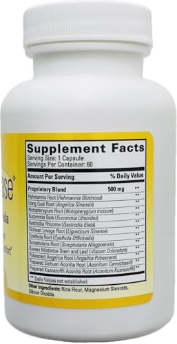 Tango ArthriPhase bottle label showing herbal ingredients for cartilage health