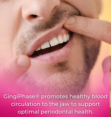 Tango GingiPhase infographic visual highlighting biofilm targeting