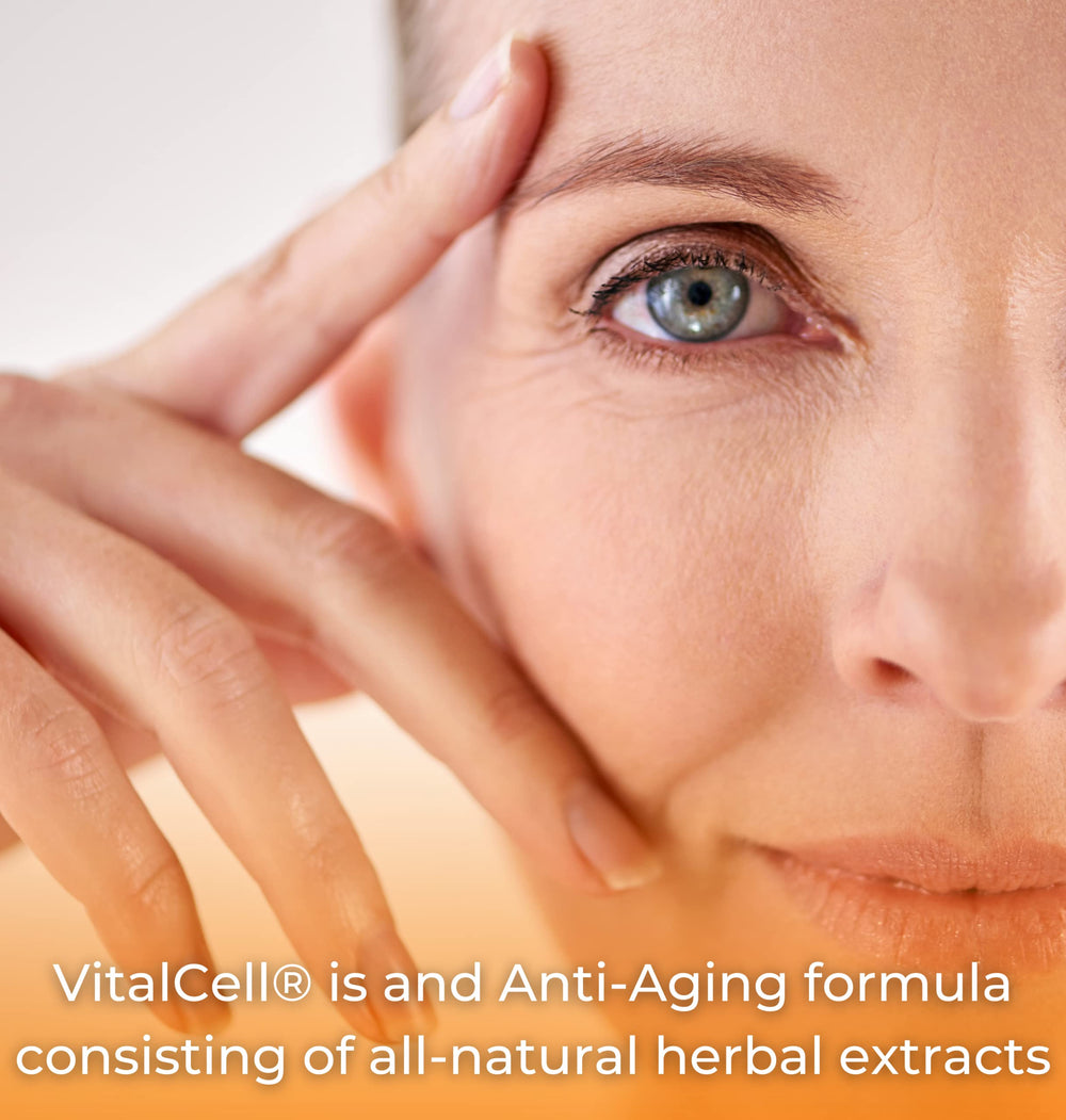 Tango Vital Cell capsules close-up for daily health routines.
