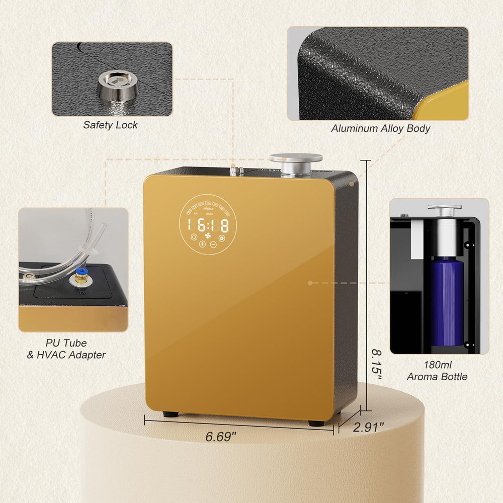 Tanoxi easy-install diffuser with standalone or HVAC mounting options.