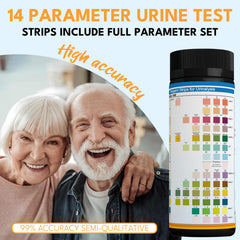 Tansozhe 14-URS test strip dipping urine image supports rapid at-home results.